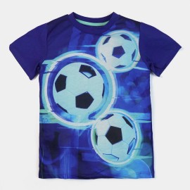 Football Boys  Blue T-Shirts