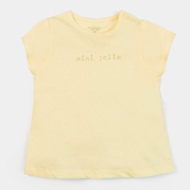 Mini Jolie Infants Light Yellow T-Shirts