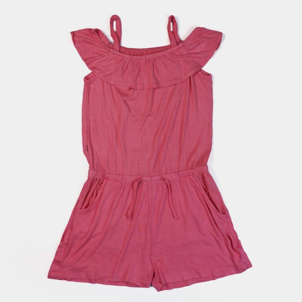 Neck Frock Girls Pink Frock and Dresses