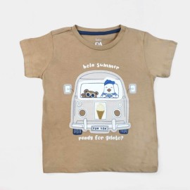 Hola Summer Infants Light Brown T-Shirts