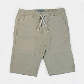 Flap Pockets Boys Light Brown Shorts