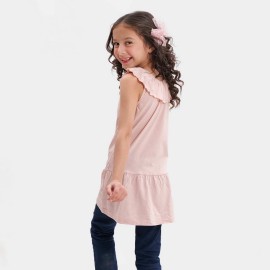 Neck Frock Girls Light Pink Frock and Dresses
