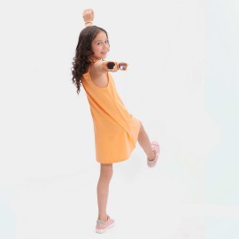 Floral Girls Orange Frock and Dresses