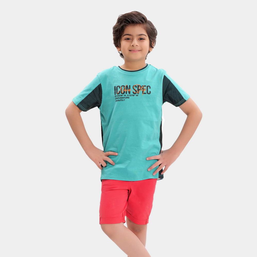 Icon Spec Boys Light Green T-Shirts Icon Spec Boys Light Green T-Shirts