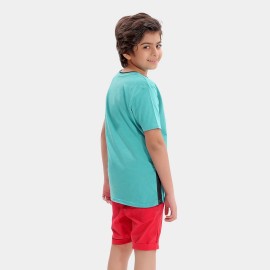 Icon Spec Boys Light Green T-Shirts