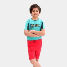 Icon Spec Boys Light Green T-Shirts