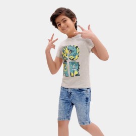 ROAR Boys Light Gray T-Shirts