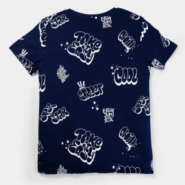 Tack it Easy Boy Navy blue T-Shirts