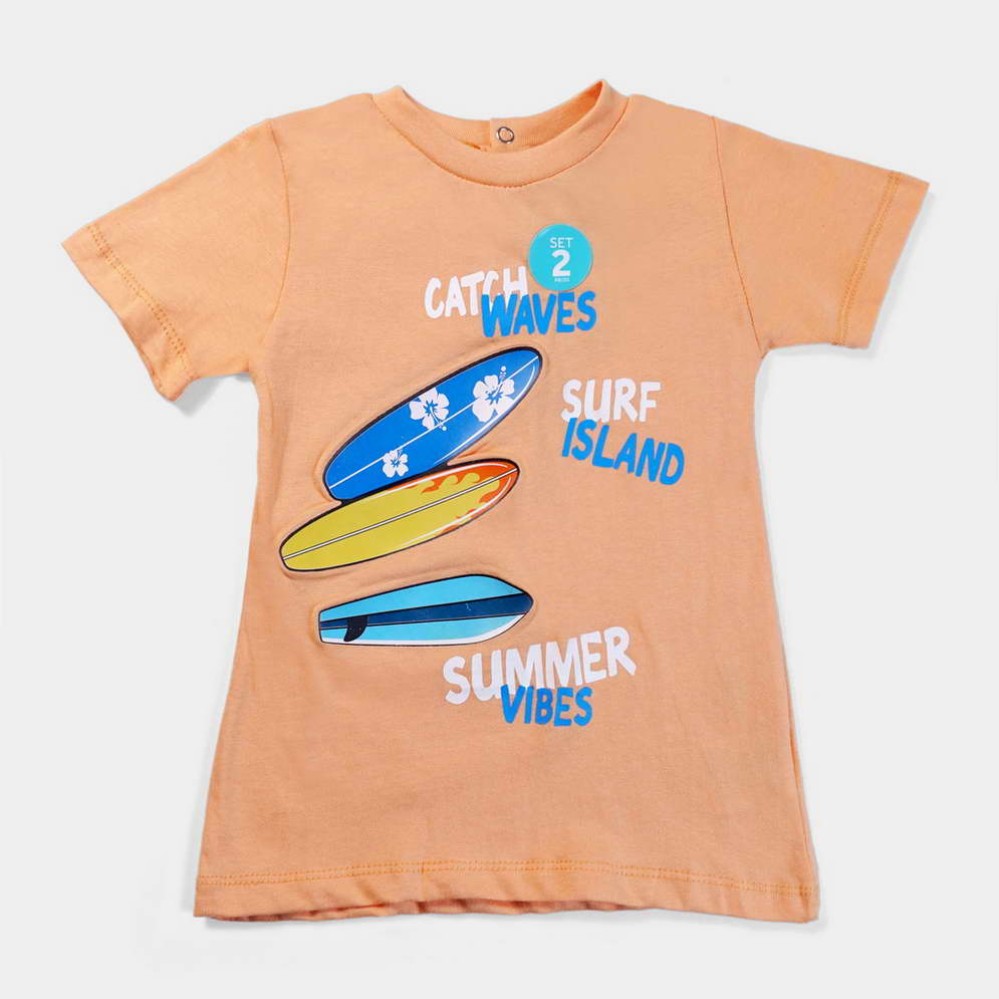 Skate Bord 2pcs Orange & Blue Rompers and Body suits