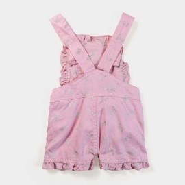 So Sweet Butterflies Infants & Girls Pink Dungaree