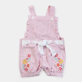 So Sweet Infants & Girls Pink Lining Dungarees