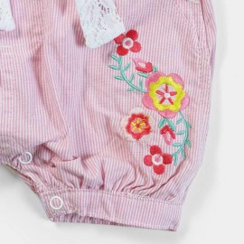 So Sweet Infants & Girls Pink Lining Dungarees