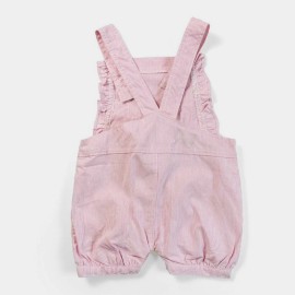 So Sweet Infants & Girls Pink Lining Dungarees