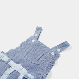 So Cute Infants & Girls Gray Lining Dungarees