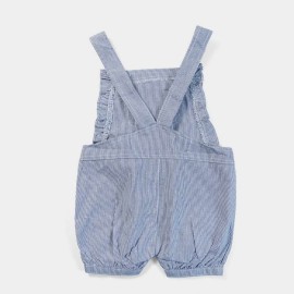 So Cute Infants & Girls Gray Lining Dungarees