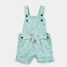 So Cute Infants Light Green Dungarees