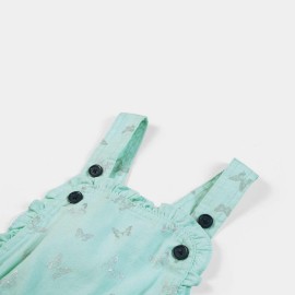 So Cute Infants Light Green Dungarees