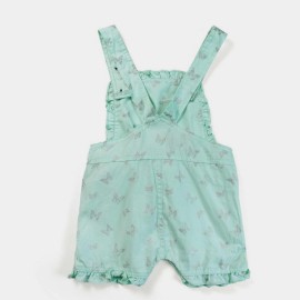 So Cute Infants Light Green Dungarees