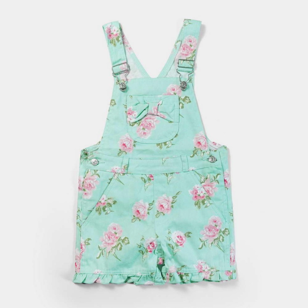 Sweet Kid Light Green Dungarees