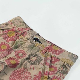 6 Pockets Infant & Boys Floral Brown Shorts