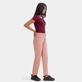 Straight Pants Light Pink