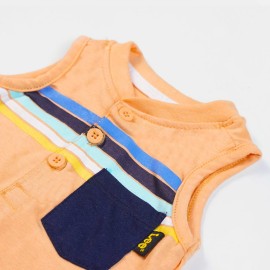 Smart Infants Orange Rompers and Body suits