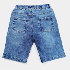 Cross Pockets Boys Ice Blue Shorts