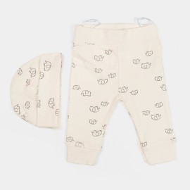 Small Elephant Infants off white 3pcs Rompers and Body suits
