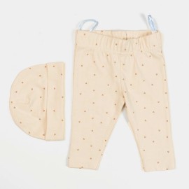 Welcome Infants Brown off White 3pcs Rompers and Body suits