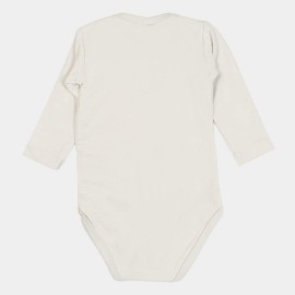 Hi World Infants Gray off White 3pcs Rompers and Body suits