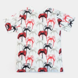 Game Pad Boys White T-Shirts