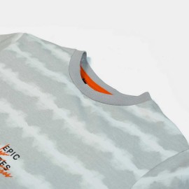 Epic Vibes Boys Light Gray T-Shirts