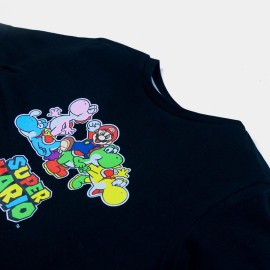 Super Mario Boys Black T-Shirts