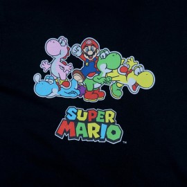 Super Mario Boys Black T-Shirts