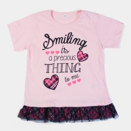 Smiling-Girls-Light|Pink-T-Shirts