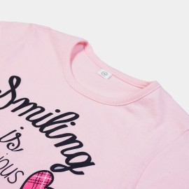 Smiling-Girls-Light|Pink-T-Shirts