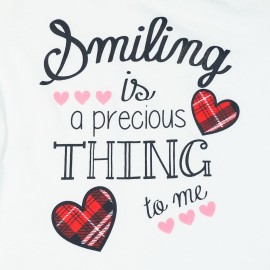 Smiling-Girls-Black-White-Lining-T-Shirts