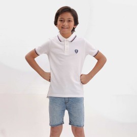 Polo Golf Logo Boys White T-Shirts