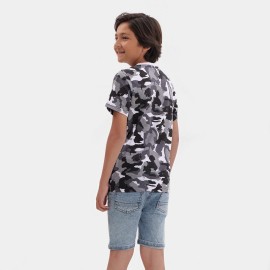 Gray Camo Boys Army T-Shirts