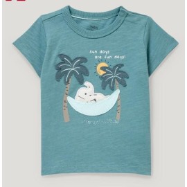 Sun Days Fun Days Infant Light Green T-Shirts