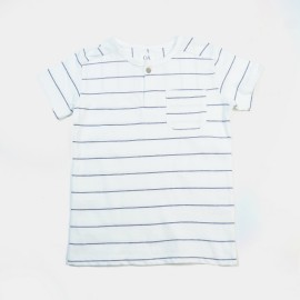 Infants-Boys-Blue-White-Lining-T-Shirts