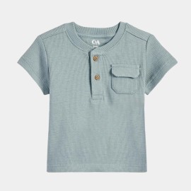 Front-Pocket-Infants|Boys-Ash-Gray-T-Shirts