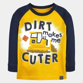 Dirt_Cuter_infants_Boys_Yellow_T-Shirts