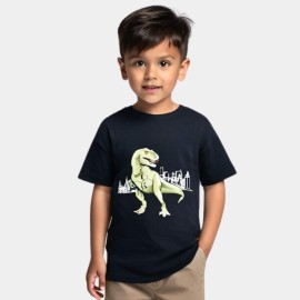 Dino Boys Navy Blue T-Shirts