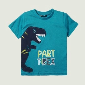 Part T-Rex Infants- Boys Blue T-Shirts