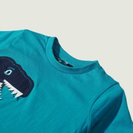 Part T-Rex Infants- Boys Blue T-Shirts