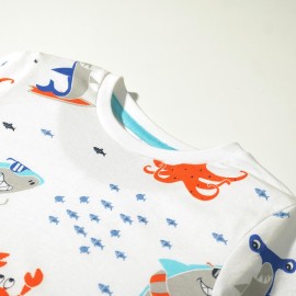 Sea World Boys White T-Shirts