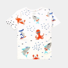 Sea World Boys White T-Shirts