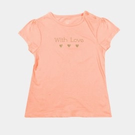 With Love Infants | Girls Orange T-Shirts