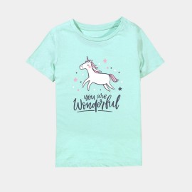 Unicon Girls Light Green T-Shirts